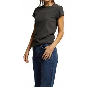 NEW PERFECTWHITETEE sheryl cotton short sleeve tee in vintage black